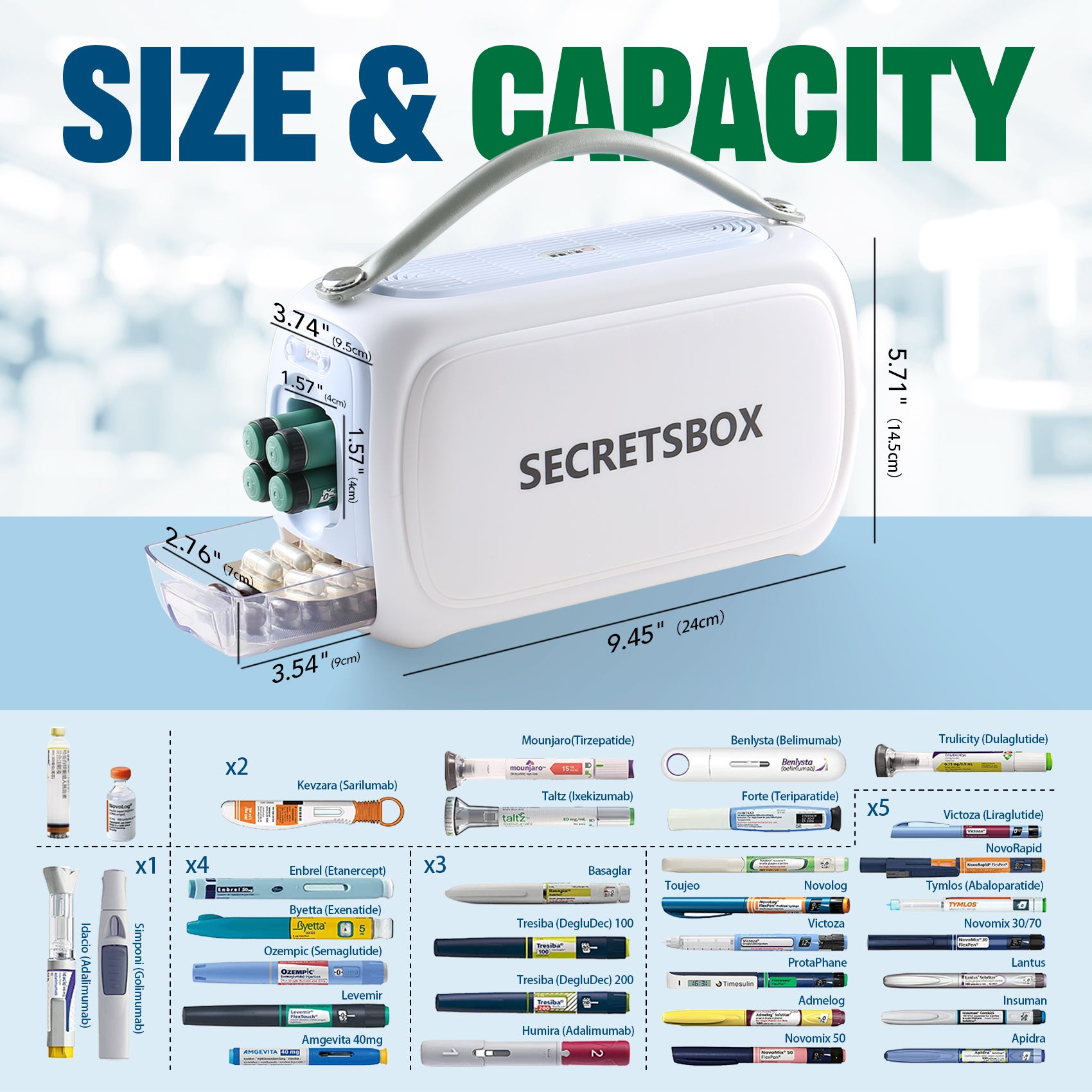 TREK Portable Medical Cooler Case